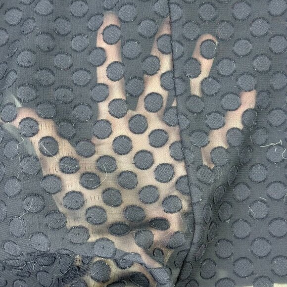 Sinéquanone Paris Semi Sheer Swiss Dot Blouse Navy - Picture 6 of 9